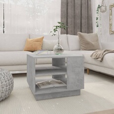 vidaXL - Table basse - Style contemporain - Gris béton - 55 x 55 x 43 cm