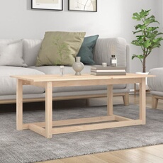vidaXL - Table basse - Bois massif de pin - 110 x 55 x 45 cm