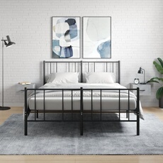VIDAXL - Table de chevet murale - Lot de 2 - 35x35x20 cm - Gris Béton