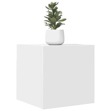 Vidaxl Blanc Meubles Tv Muraux 2 Pcs 30,5X30x30 Cm