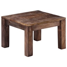 vidaXL - Table basse - Bois de manguier massif - 50x50x35 cm