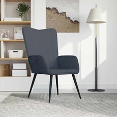 VIDAXL - Fauteuil de salon - Velours - Gris