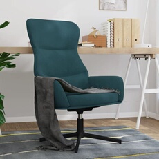 vidaXL - Fauteuil de relaxation - Velours - Bleu