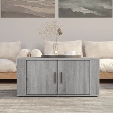 VIDAXL - Table basse - Gris - 80 x 50 x 36 cm