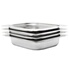 Lot De 4 Récipients Gastronorm GN 1/3 150 Mm En Acier Inoxydable - Volume 5,7 L
