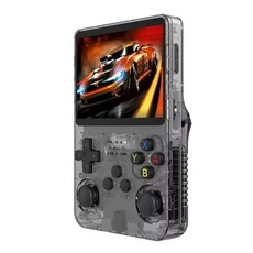 Console rétrogaming szsmart Console de jeu R36S 3,5 pouces, système open source, 128 Go (20 000 Go) - Gris
