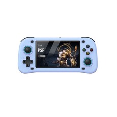 Console rétrogaming szsmart Console de jeu G28 4,3 pouces HD + 128 Go 30 000 jeux + manette HDMI - Bleu