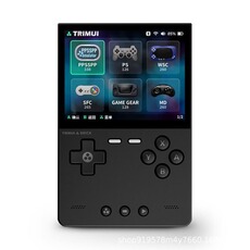Console rétrogaming szsmart Console de jeu Trimui Brick 3,2 pouces, système open source 128 Go - Noir