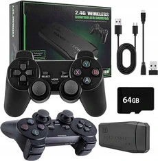 Console rétrogaming szsmart Console rétrogaming M8 64GB retro 20000 jeux + 2 tapis de jeu - noir