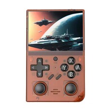 Console rétrogaming szsmart Console de jeu R35PLUS 3,5 pouces, système open source 128 Go (20 000) - Orange