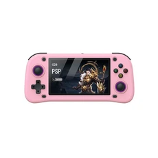 Console rétrogaming GENERIQUE Console de jeu SZSMART G28 4,3 pouces HD + 128 Go 30 000 jeux + manette HDMI - Rose