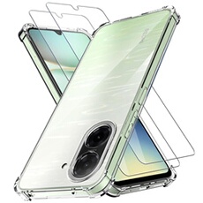 Coque Silicone Transparente Angles Renforces + Verre Trempe Pour Samsung Galaxy A14 4g 5g Little Boutik Coque Silicone Transparente Angles Renforces + Verre Trempe Pour Samsung Galaxy A14 4g 5g Little Boutik