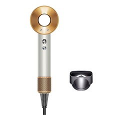 Sèche-cheveux professionnel SZSMART, adapté à tous types de cheveux, avec cordon de 1,8 m et 1 embout de séchage - Blanc