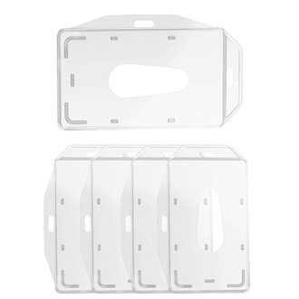 Porte-cartes Phonillico Porte Badge Porte Carte Plastique Rigide