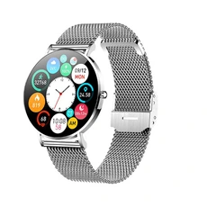 Montre connectée GENERIQUE Montre Connectée pour Femme - Écran 1,19 Ultra Fineargent