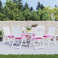 Stoelkussens 6 st 50x50x7 cm oxford stof roze361560