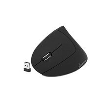 Souris sans fil Ergonomique USB pour Utilisation Gauchère Noir