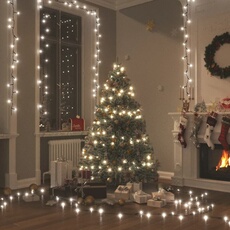 Guirlande Lumineuse Eclairage Lumière de Décoration Sapin de Noël Fête Salon Chambre Escalier 2000 LED Intérieur/ex. 200m IP44 Blanc Froid