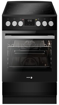 FSD204N Cuisiniere 50 x 60 cm - 4 foyers Hilight Noir mat