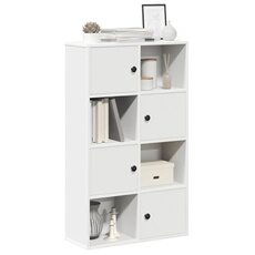 Vidaxl Blanc Bibliothèque 60X24x101,5 Cm Bois D Ingénierie