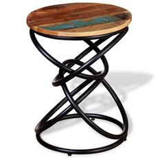 VIDAXL - Table d'appoint - Bois de récupération - 40 cm