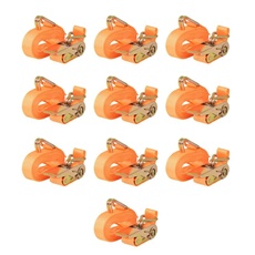 Vidaxl Orange Sangle D'arrimage 10 Pcs 0,4 Tonne 6 M X 25 Mm