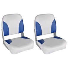Sièges de bateau lot de 2 Dossier pliable avec oreiller