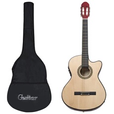Jeu de guitare 12 pcs occidental avec égaliseur et 6 cordes