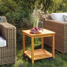 VIDAXL - Table d'appoint - Bois d'acacia massif - 45x45x45 cm