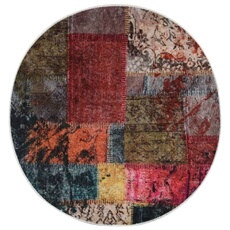 Tapis lavable antidérapant Patchwork ?120 cm multicolore
