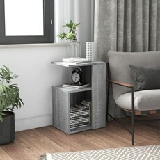 VIDAXL - Table d'appoint - Sonoma - Gris - 36x30x56 cm