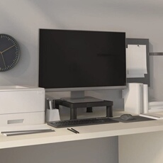 vidaXL - Support de moniteur - Noir - 33,5 x 34 x 10,5 cm