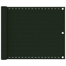 Balkonscherm 75x300 cm HDPE donkergroen310968