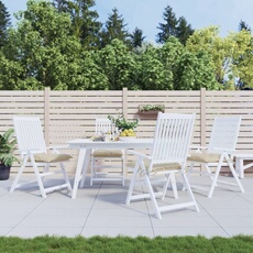 vidaXL - Coussins de chaise - Lot de 4 - 40x40x7 cm - Beige