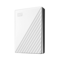 My Passport 6TB white - Portable Hard Drive with password protection and auto backup software