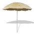 Parasol de plage en toile avec charnière inclinable et franges d'ancrage de sabl Parasol de plage en toile avec charnière inclinable et franges d'ancrage de sabl