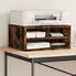 VidaXL Support Imprimante Sur Roulettes – Chêne Sonoma 41x32x34,5 Cm, Table Imprimante Avec Rangement, Support Mobile Multifonction Bureau & Cuisine