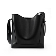 Cuir véritable sac à bandoulière unique mode Hobo sac à main portefeuille femmes Sling sac à bandoulière noir