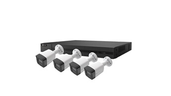 Pack de 4 caméras de surveillance Ezviz H3K 4K + X5K NVR - vue 2