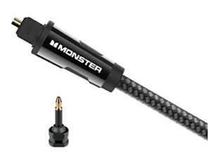 Câble Audio Fibre Optique 3M Monster Cable – Embouts Plaqués Or, Résistant - vue 2