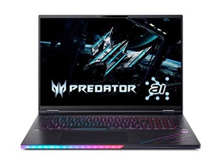 Predator Helios 18 AI PH18-73 - Intel Core Ultra 9 - 275HX / jusqu'à 5.4 GHz - Win 11 Home - GeForce RTX 5090 - 128 Go RAM - 1.024 To SSD NVMe - 18"