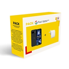 Pack Pixel 9a Noir Volcanique + Chargeur 45W