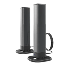Barre de son GENERIQUE Brightake Barres de son,Bluetooth connectable, amovible et séparable, 4X 5W, récepteur Bluetooth v5.0, module hi-fi, noir