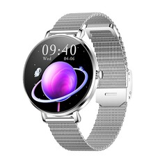 Montre connectée GENERIQUE Montre connectée pour femme NX31 - Appels Bluetooth, Multisport, Podomètre - Argenté