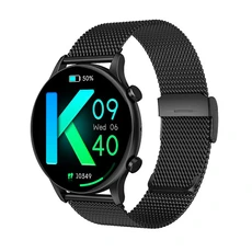 Montre connectée GENERIQUE Montre Connectée pour Femme CY19 – Écran AMOLED, Appels Bluetooth – Noire 02