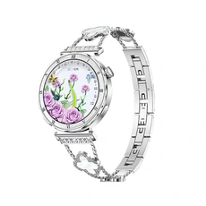 Montre connectée GENERIQUE Montre connectée femme i1222 - Appels Bluetooth, tension artérielle, oxymétrie, fréquence cardiaque - Argenté