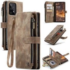 Etui pour Samsung Galaxy A33 5G Multifonctionnement du portefeuille de portefeuille à fermeture éclair Case de téléphone avec 10 emplacements de