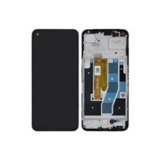 Original Ecran LCD et Vitre Tactile Pulled avec Châssis (PIEC) Noir pour Nord CE 2 Lite 5G