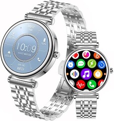 Montre connectée GENERIQUE Montre Connectée Femme I109 - Appels Bluetooth - Bracelet Sportif - Mesure Fréquence Cardiaque & Oxymétrie - Étanche -Argenté