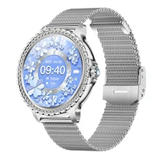 Montre connectée GENERIQUE Montre Connectée Femme I58 - Appels Bluetooth - Sportive - Étanche - argenté Bracelet acier